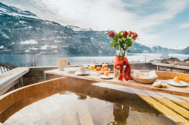 Majestic view of Lake Brienz